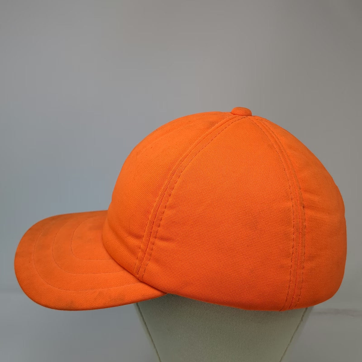 dh Headwear Baseball Cap Orange L Green Underbrim Fitted Hunting Blank Hat