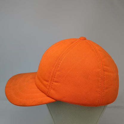 dh Headwear Baseball Cap Orange L Green Underbrim Fitted Hunting Blank Hat