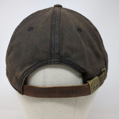 Timberland Baseball Cap Brown One Size Leather Patch Strapback Hat 10061