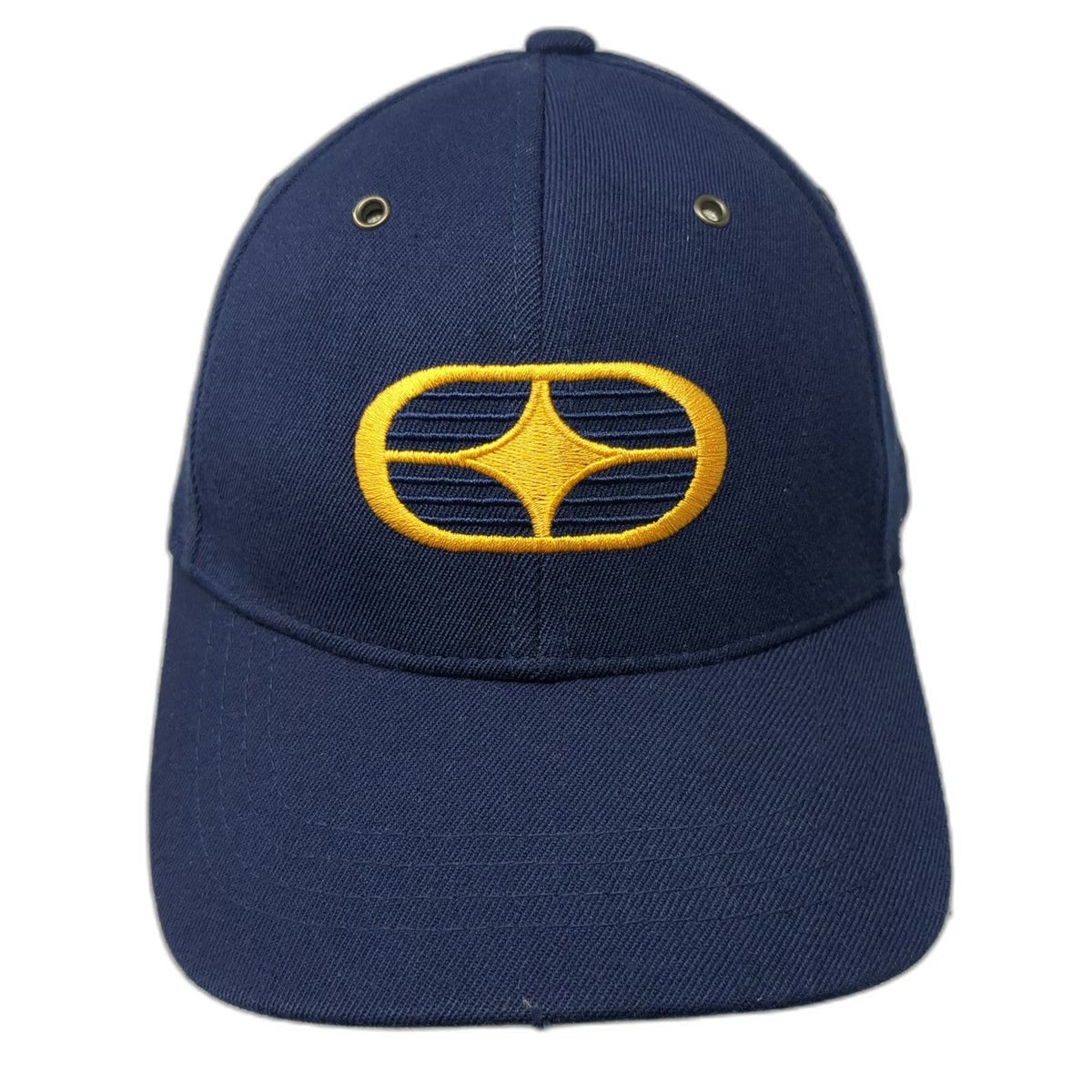 No Fear Baseball Cap Blue L/XL Flexfit Embroidered Logo Graphic Apparel Vintage