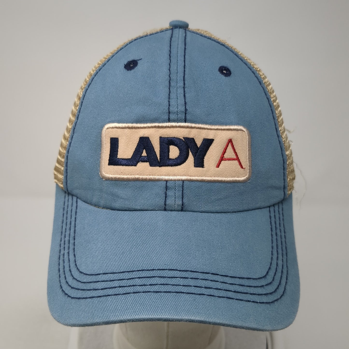 Lady A Strapback Trucker Hat Multicolor One Size Mesh Back Colorblock