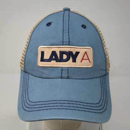 Lady A Strapback Trucker Hat Multicolor One Size Mesh Back Colorblock