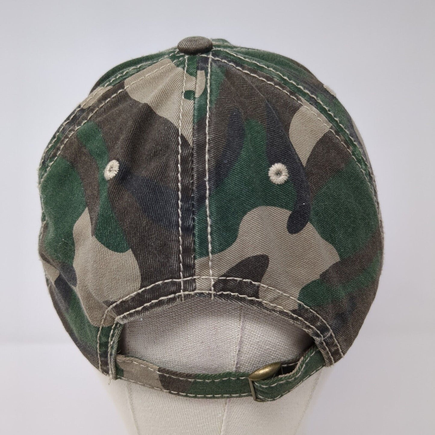 Unbranded Slideback Hat Fatigue Camo One Size Adjustable Outdoor Blank