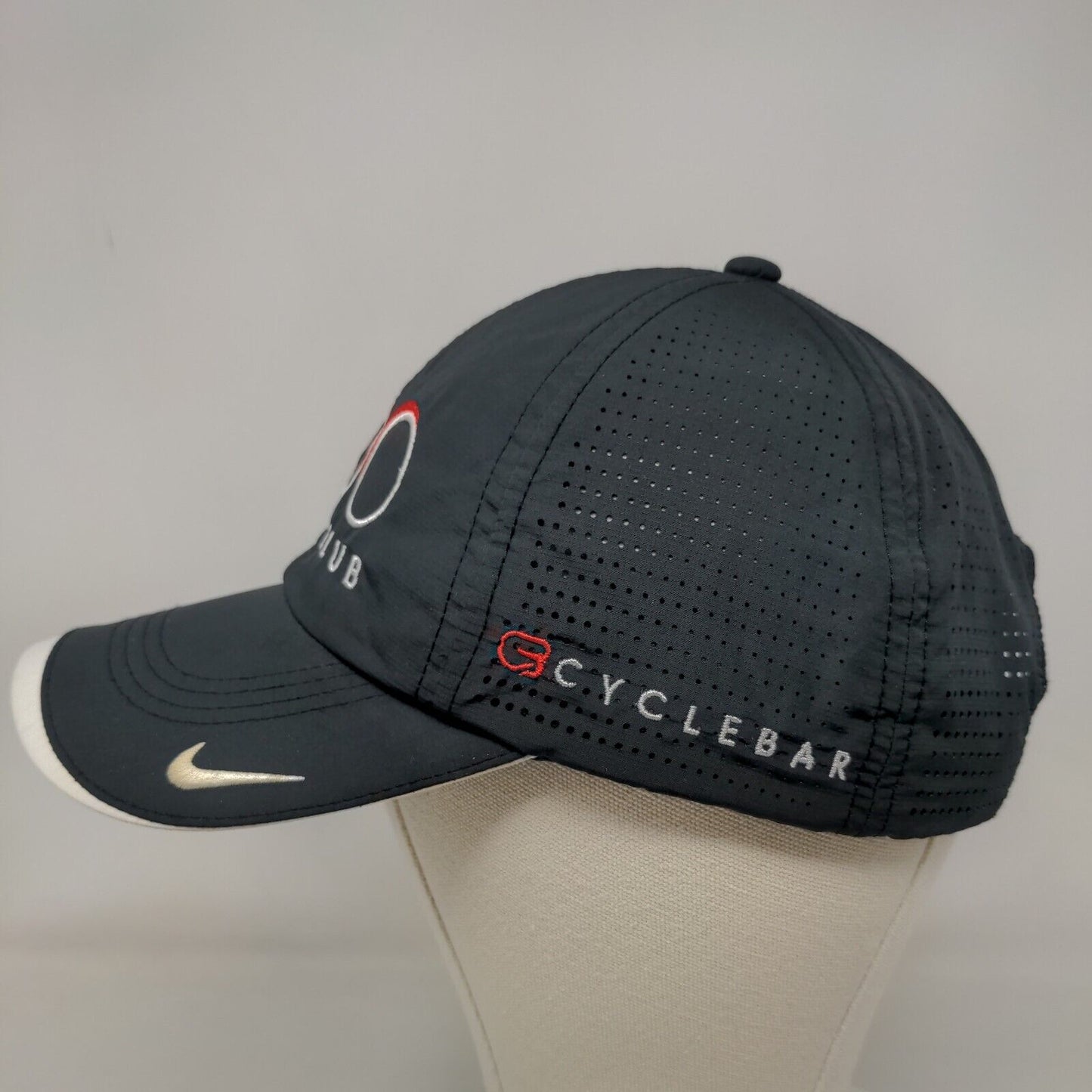 Nike Golf Men's Strapback Hat Black Size OSFM Embroidered 100 Ride Club Logo