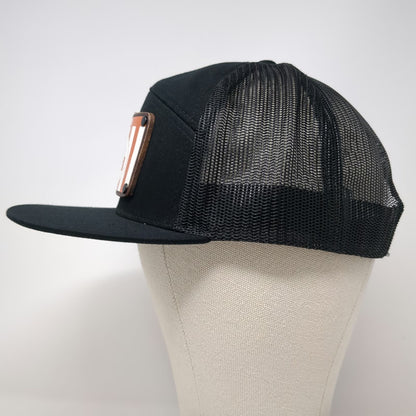 Richardson Trucker Hat Black One Size Lincoln Electric Patch Mesh Snapback Logo