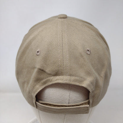 Panama Map Strapback Hat Tan One Size Adjustable Embroidered 6 Panel Unicrese
