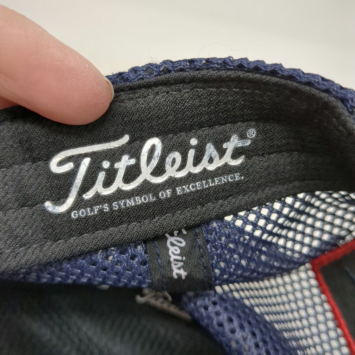 Titleist Trucker Hat Blue White One Size Mesh Back Snapback FJ Pro V1 Golfing
