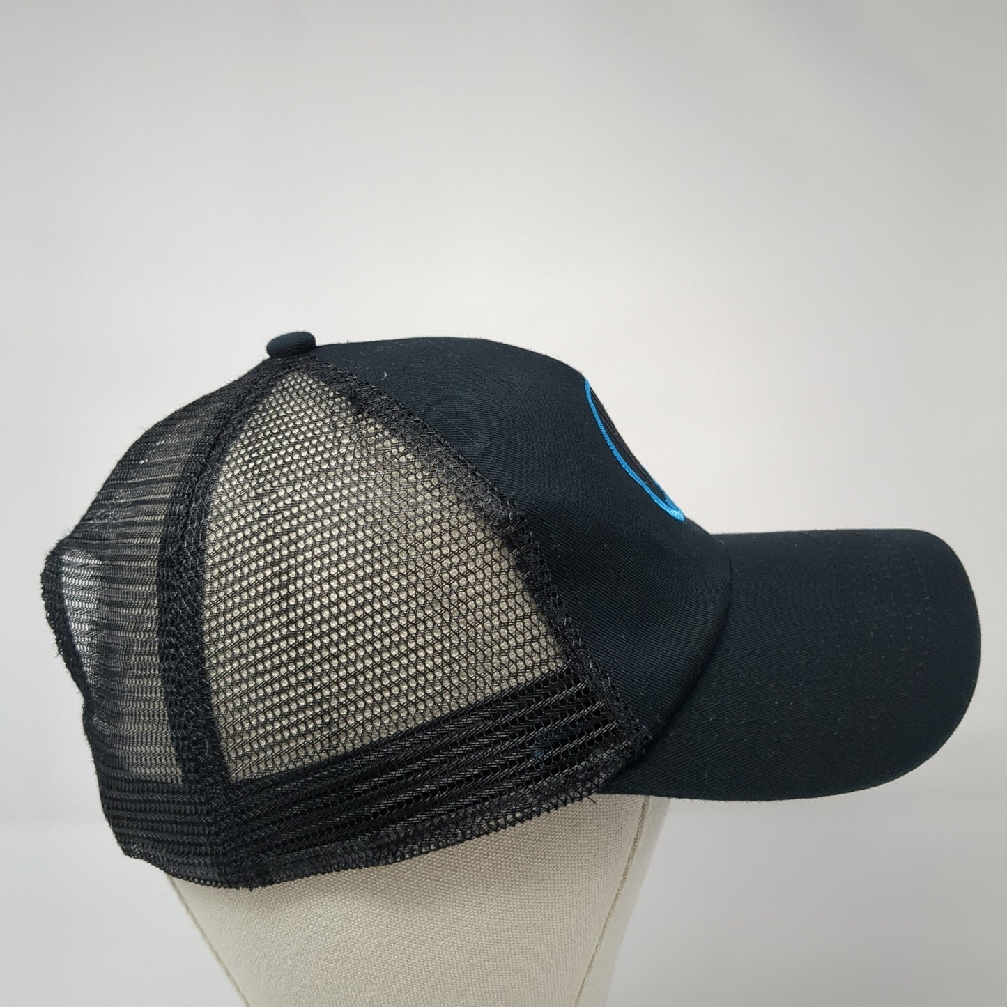 Life Surf Snapback Mesh Back Hat Black Embroidered Logo Christian Religious