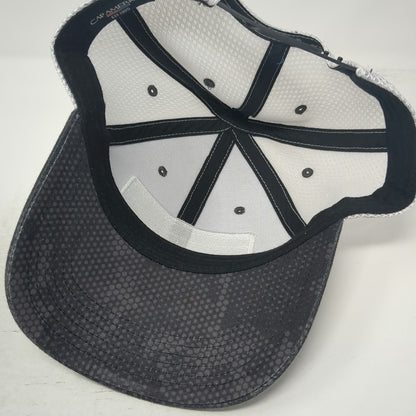 Cap America Hebron Brick Company Trucker Hat Gray One Size Mesh Snapback Camo