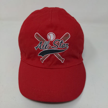 Unbranded Boys Stretchy Hat Red Size OS Graphic Baseball All Star Logo