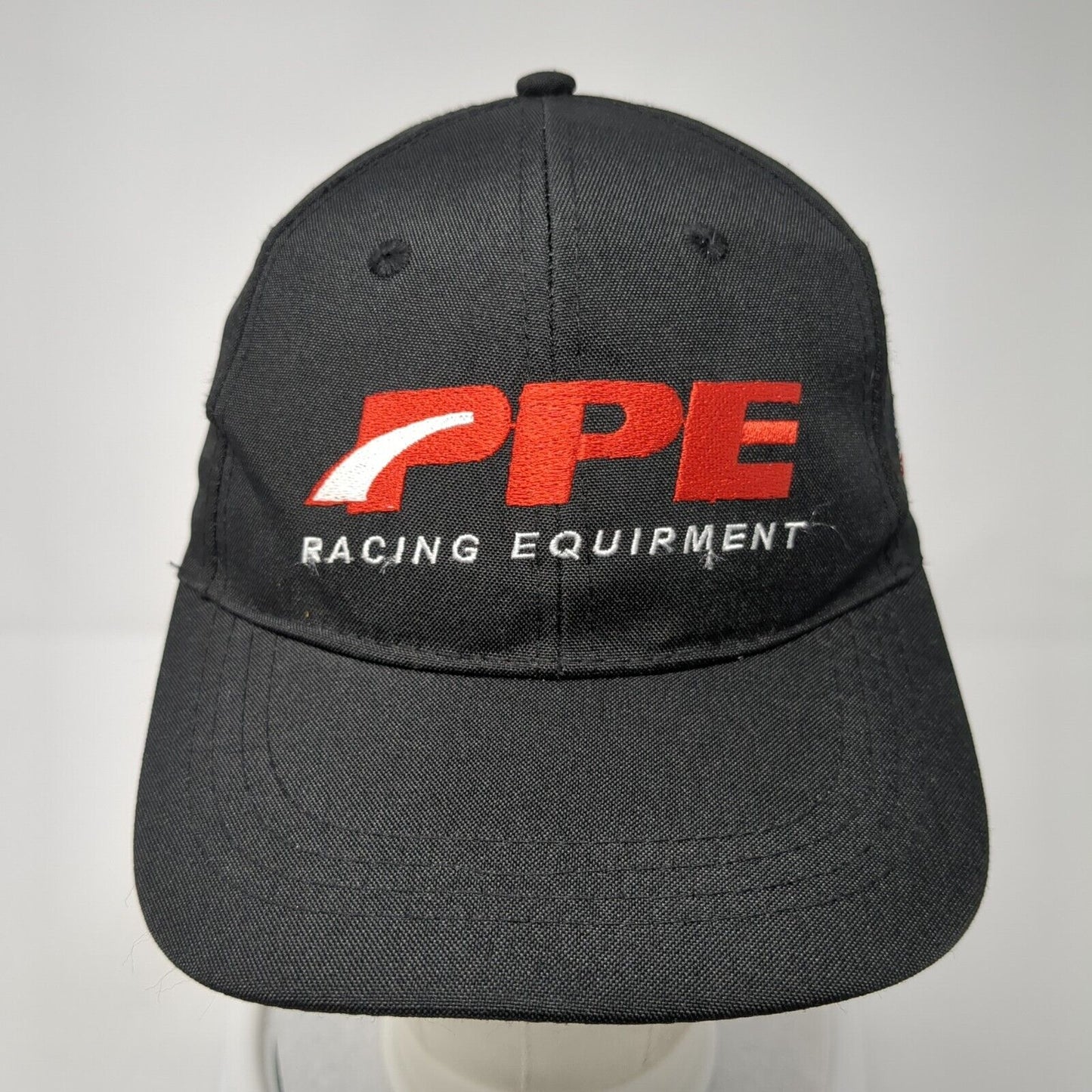 PPE Racing Equipment Strapback Hat Black OS Adjustable Embroidered Patriotic