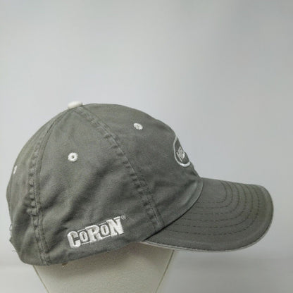 Helena Strapback Hat Gray One Size Adjustable Embroidered 6 Panel