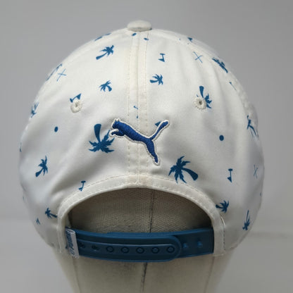 Puma Snapback Hat White One Size Palm Tree Coeur d'Alene Resort Golf P Logo