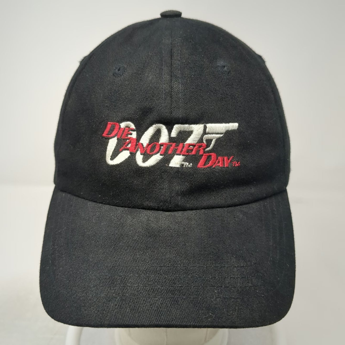 James Bond 007 Baseball Cap Black OS Die Another Day Movie Logo Hat Vintage