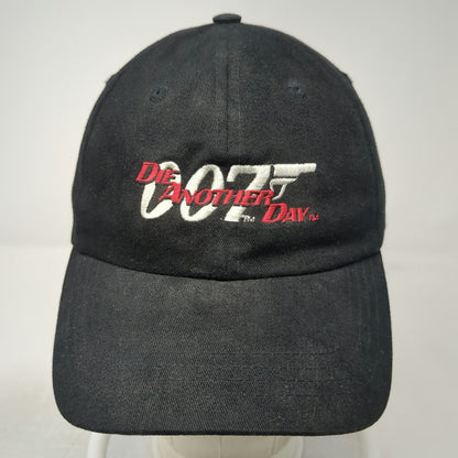 James Bond 007 Baseball Cap Black OS Die Another Day Movie Logo Hat Vintage