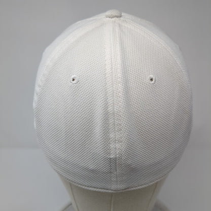 Wesco Fitted Hat White L/XL Embroidered Logo Under Armour Blitzing