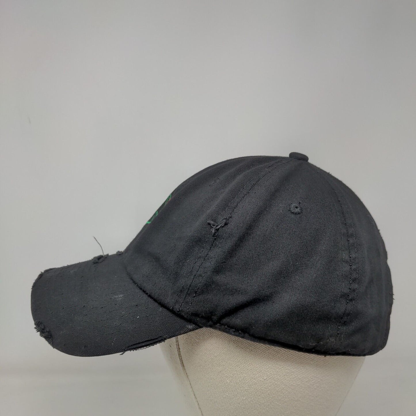 Red Rose Slideback Hat Black One Size Embroidered KB ETHOS Vintage