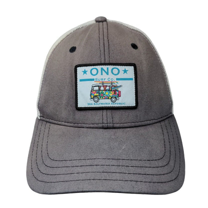 ONO Surf Co. Snapback Mesh Back Trucker Hat Blue One Size Colorblock