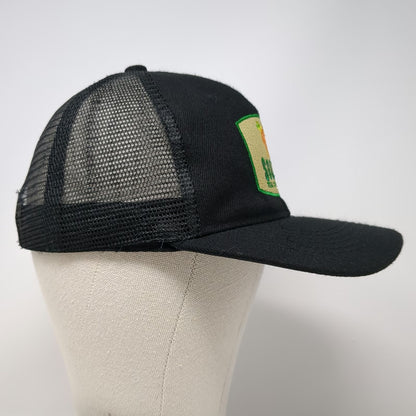 Solely Real Clean Food Hat Trucker Hat Black One Size Mesh Back Snapback Logo