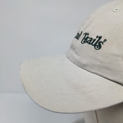 Thousand Trails Slideback Hat Tan OSFA Embroidered Leather Strap