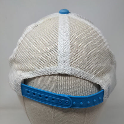 O'rageous Snapback Trucker Hat Blue One Size Adjustable Mesh Back Camo Blank