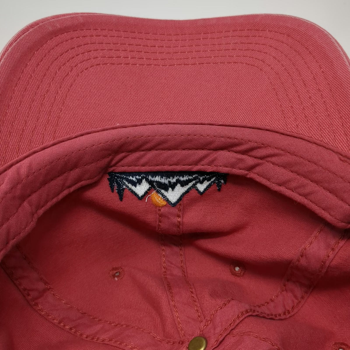 Life is Good Baseball Cap Red One Size Embroidered Mountain Graphic Cotton Hat