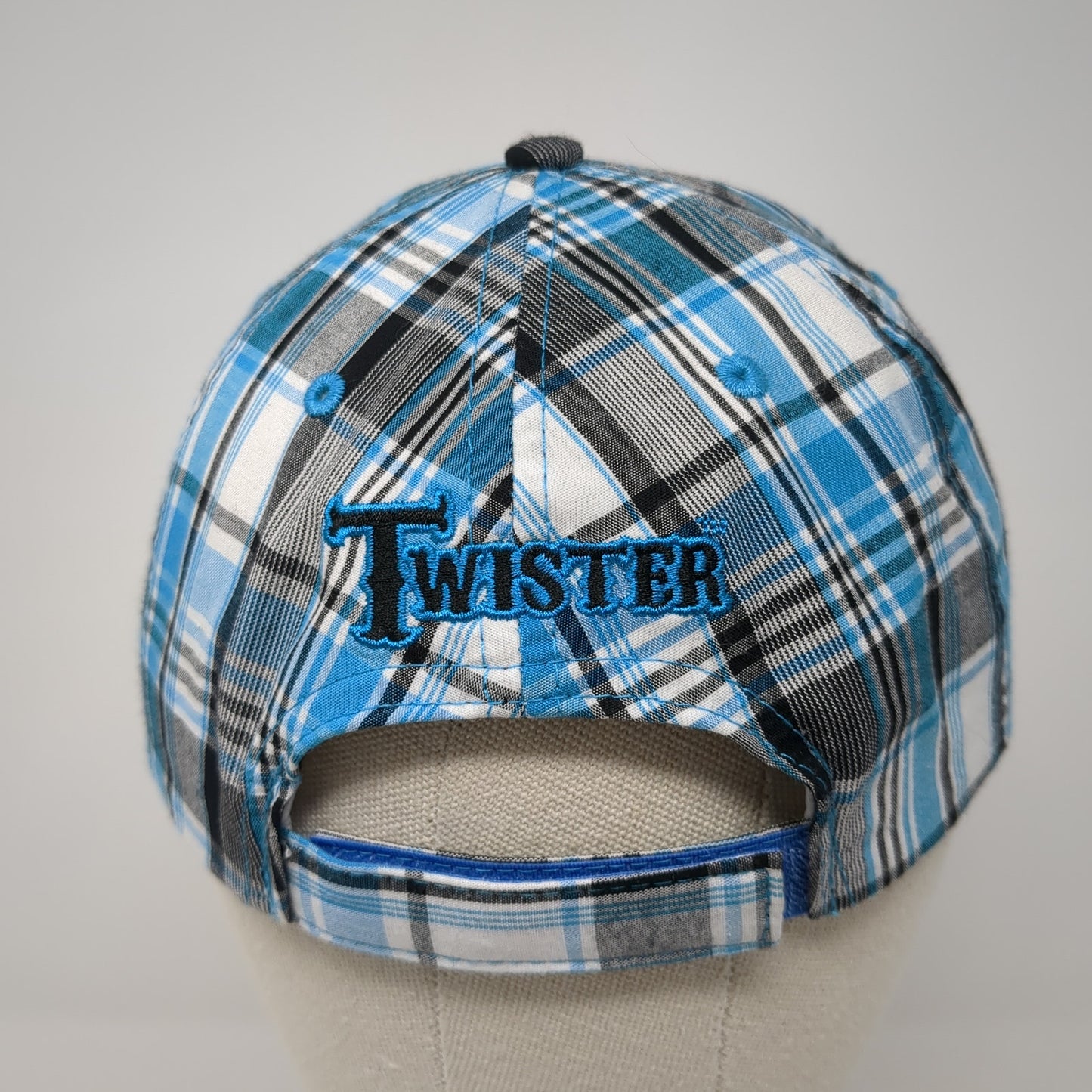 Twister Strapback Hat Multicolor One Size Adjustable Embroidered Plaid