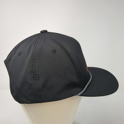 Pacific Headwear 5 Panel Black Hat One Size Snapback Rope Pilot Thomas Logistics
