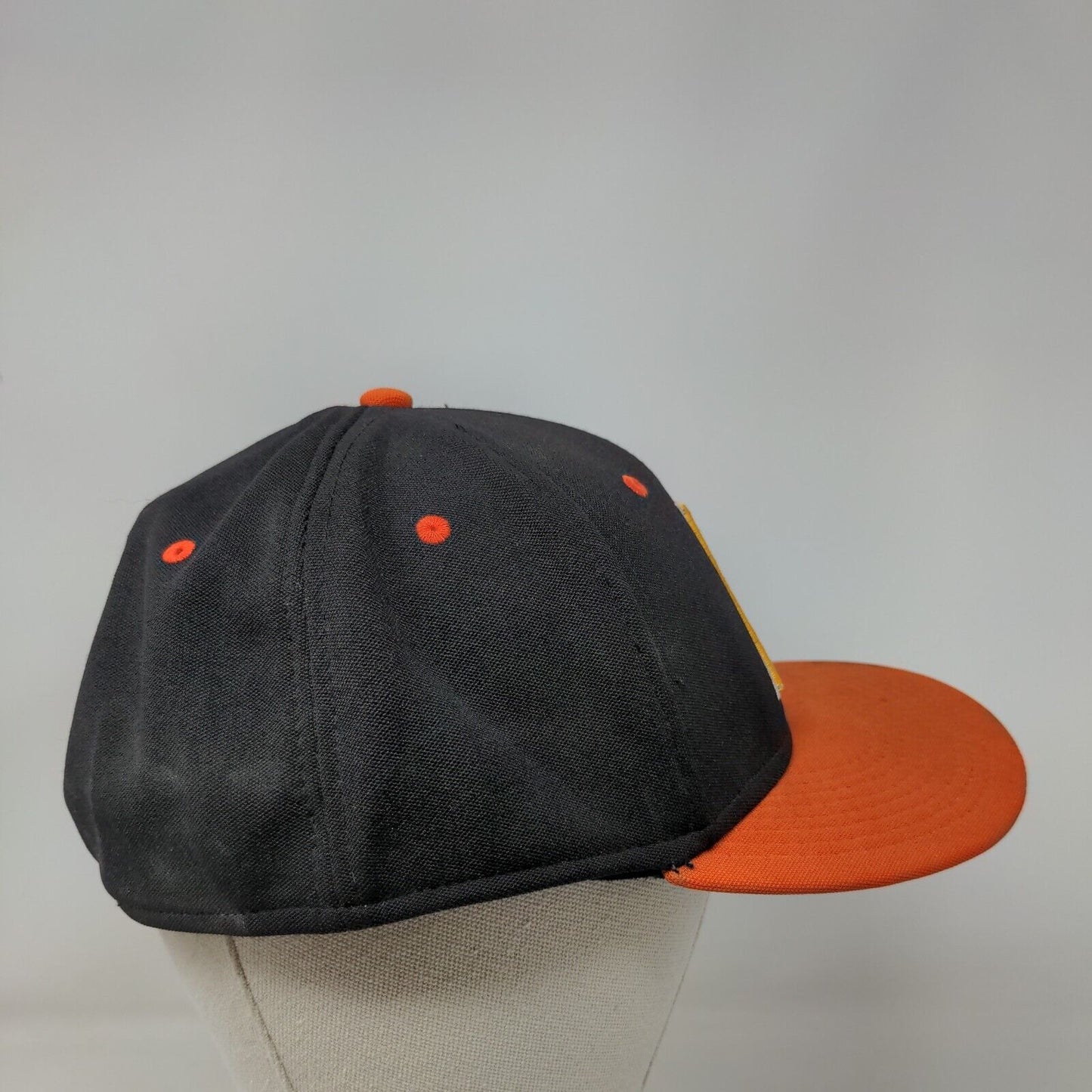 The Game Pro Houston Astros Fitted Hat Black Orange Size L Embroidered MLB