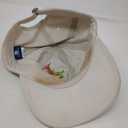 GADIEMKENSD Baseball Cap Beige One Size Embroidered Floral Heart Cotton Hat