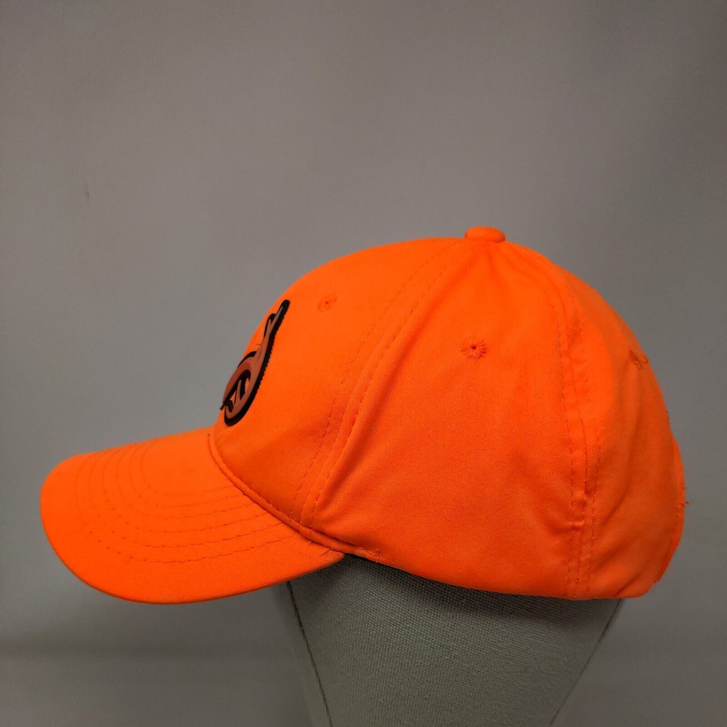 Realtree Strapback Hat Orange One Size Embroidered Logo 6 Panel Outdoor Cap