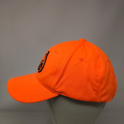 Realtree Strapback Hat Orange One Size Embroidered Logo 6 Panel Outdoor Cap