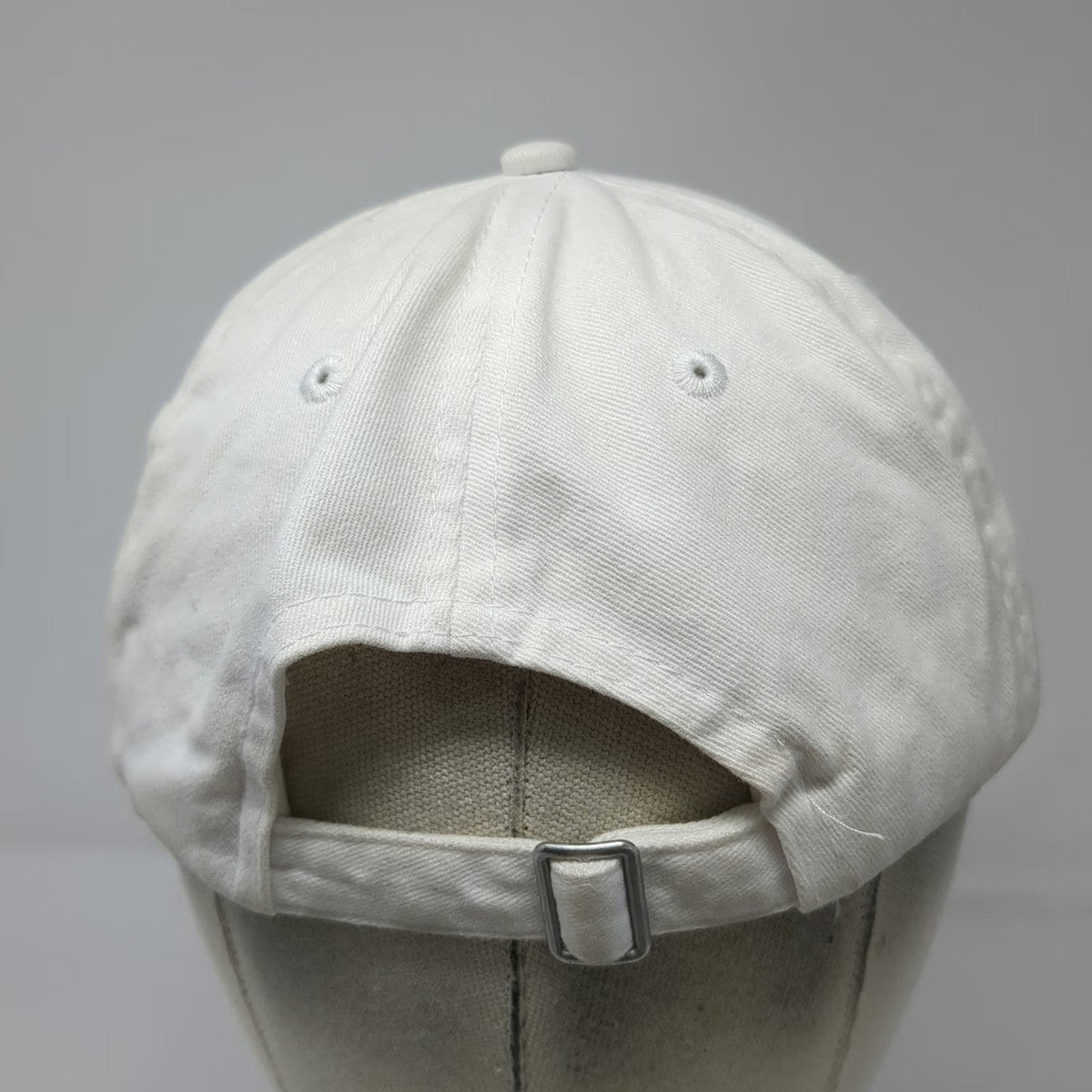 Port & Company Magic Logo Baseball Cap White One Size Slideback Cotton Hat