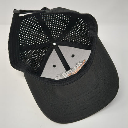 All Out Mayhem Strapback Hat Black One Size Embroidered Perforated