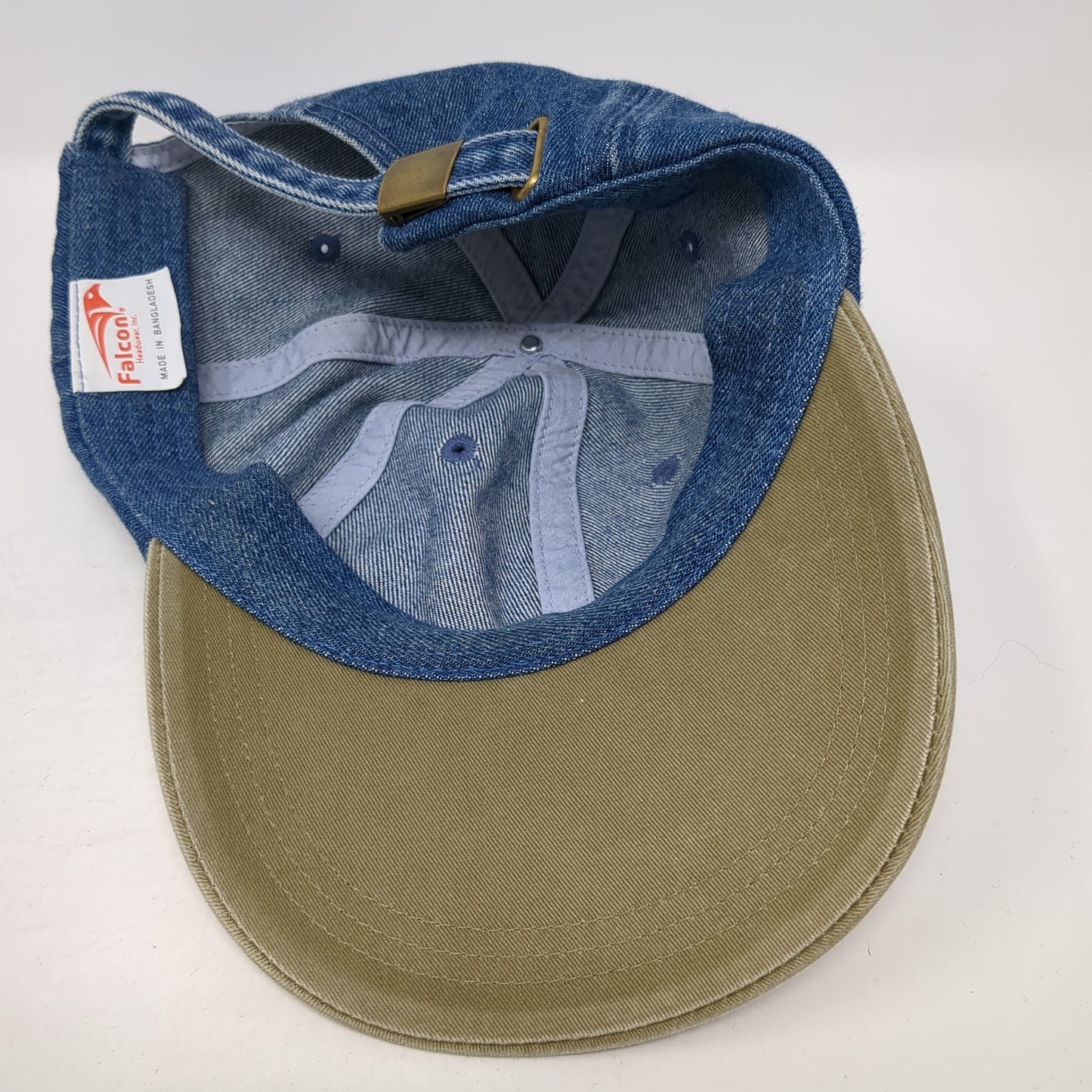 Falcon Headwear Inc. Slideback Hat Multicolor One Size Colorblock Denim