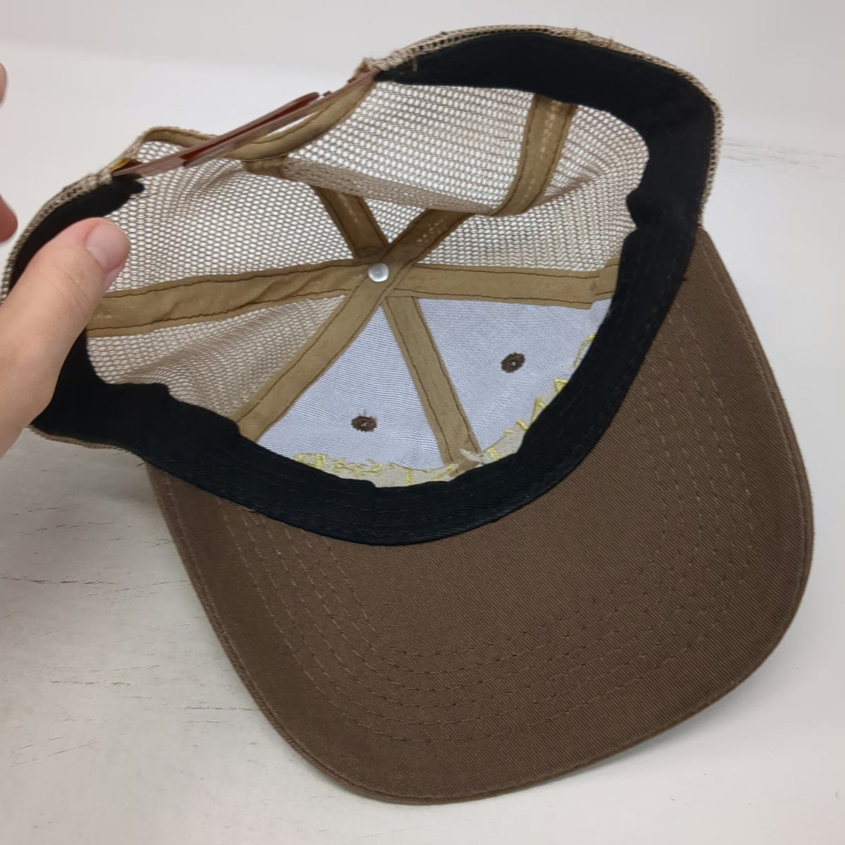Bushnell Trucker Hat Brown One Size Can't Stop The Flop Hunting Mesh Snapback