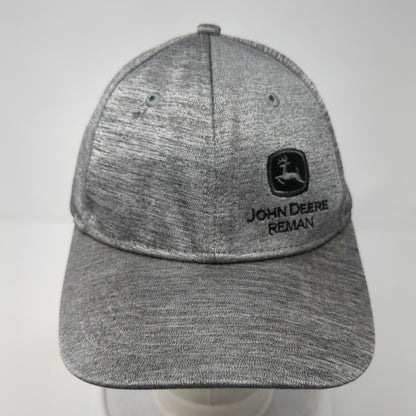 John Deere Reman 2018 Slideback Hat Gray One Size Adjustable 6 Panel