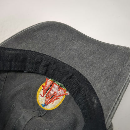 Fahrenheit Baseball Cap Gray One Size Angelique Schooner Leather Slideback Hat