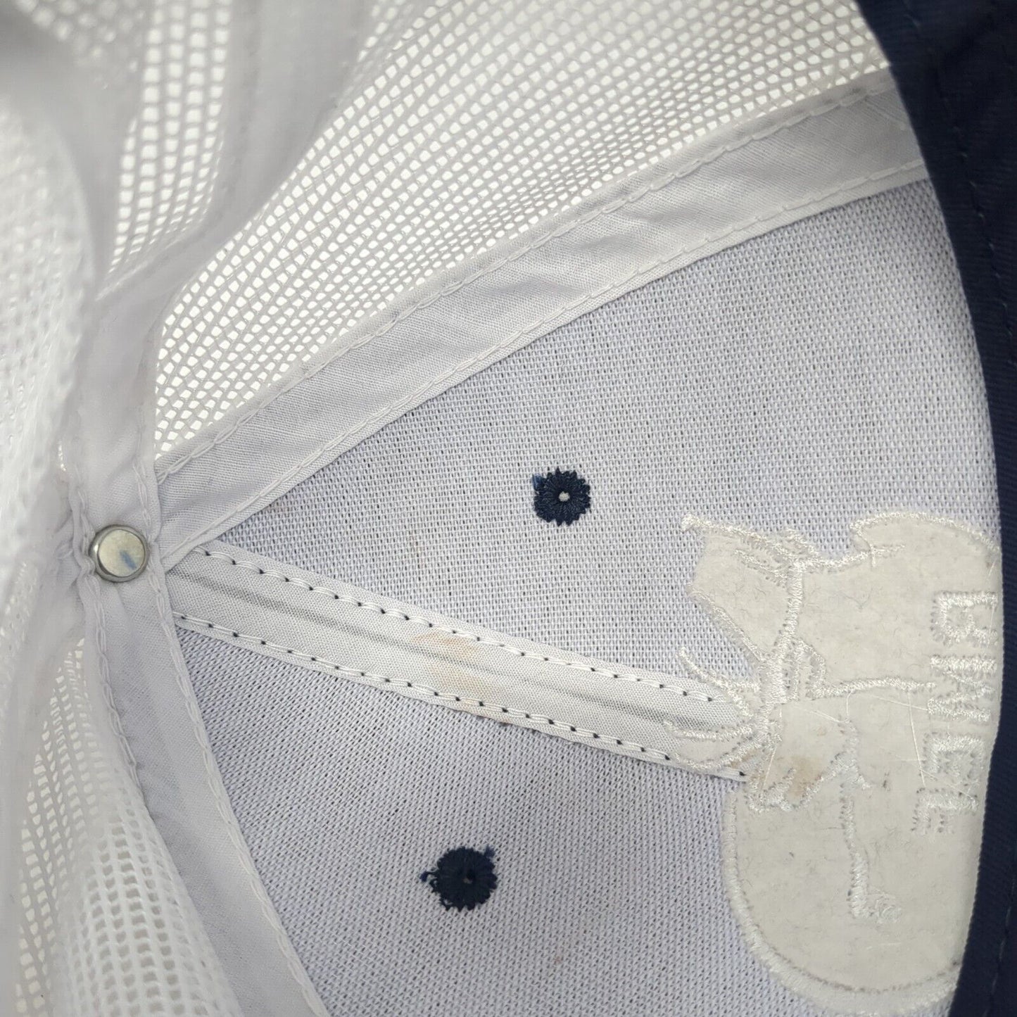 RMEF Snapback Mesh Back Trucker Hat Blue One Size Mesh Back Colorblock