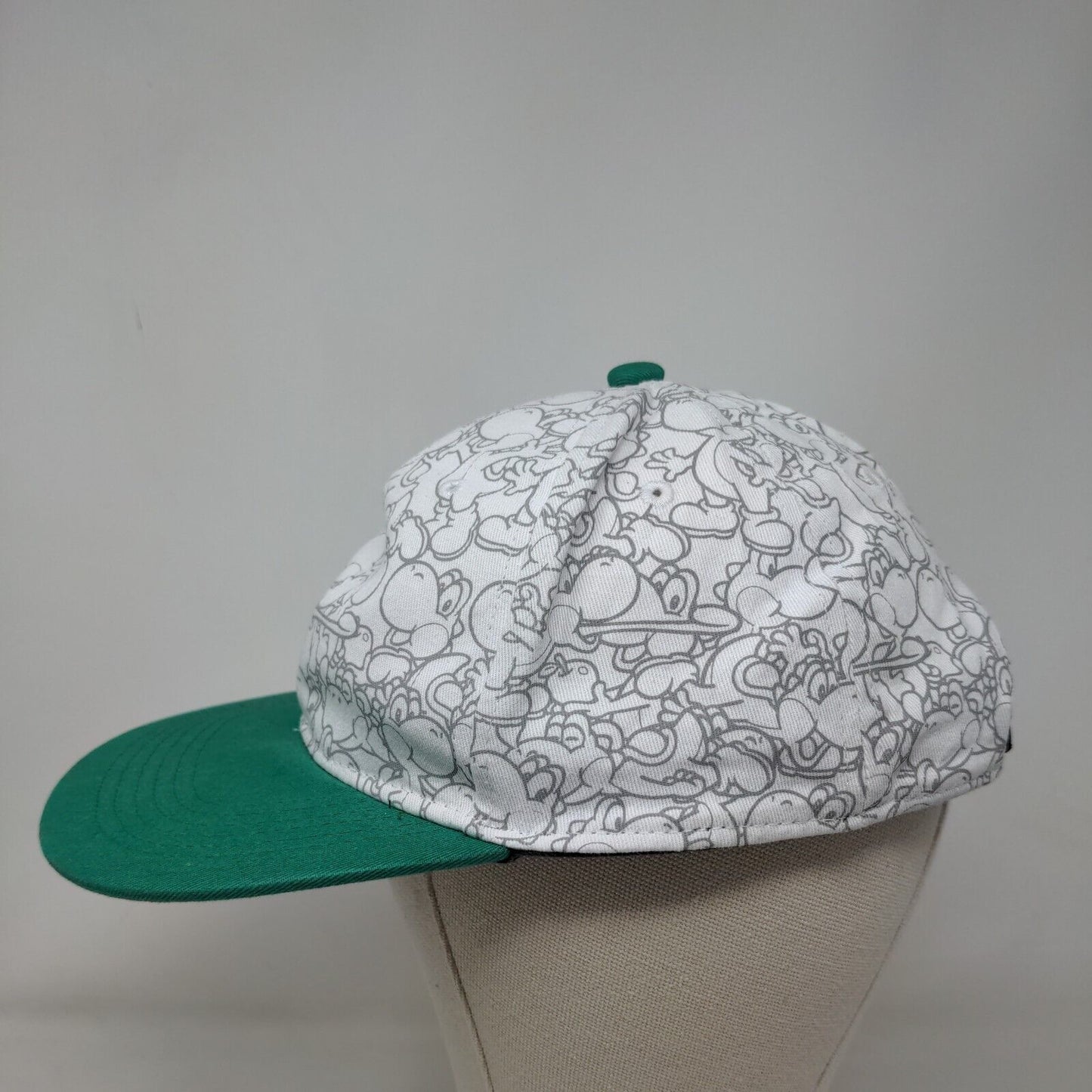 Super Mario Snapback Hat Multicolor OSFM Adjustable Embroidered Cotton