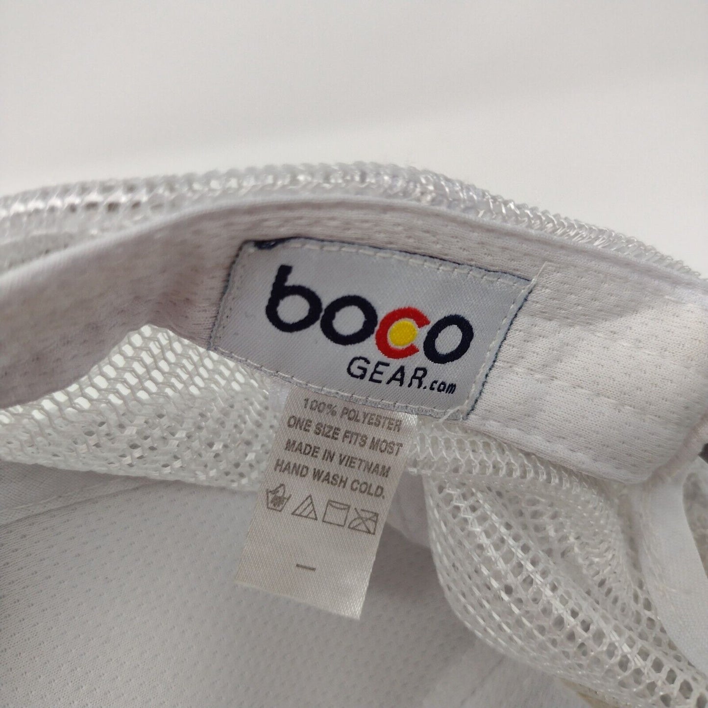 Boco Gear Snapback Trucker Hat Gray OSFA Adjustable Mesh Back Polyester