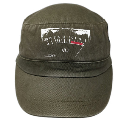 First Act Army Cap Green One Size VU Meter Graphic Music Cotton Strapback Hat