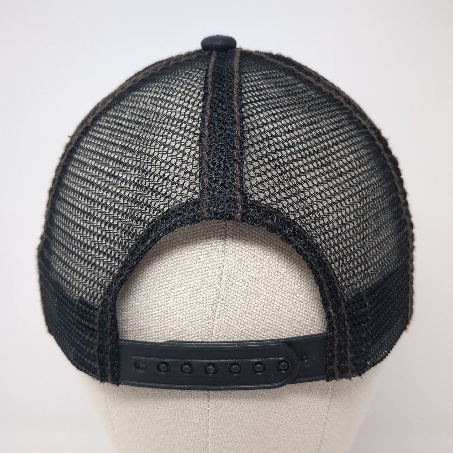 San Antonio Snapback Trucker Hat Black One Size Adjustable Mesh Back Pit Bull