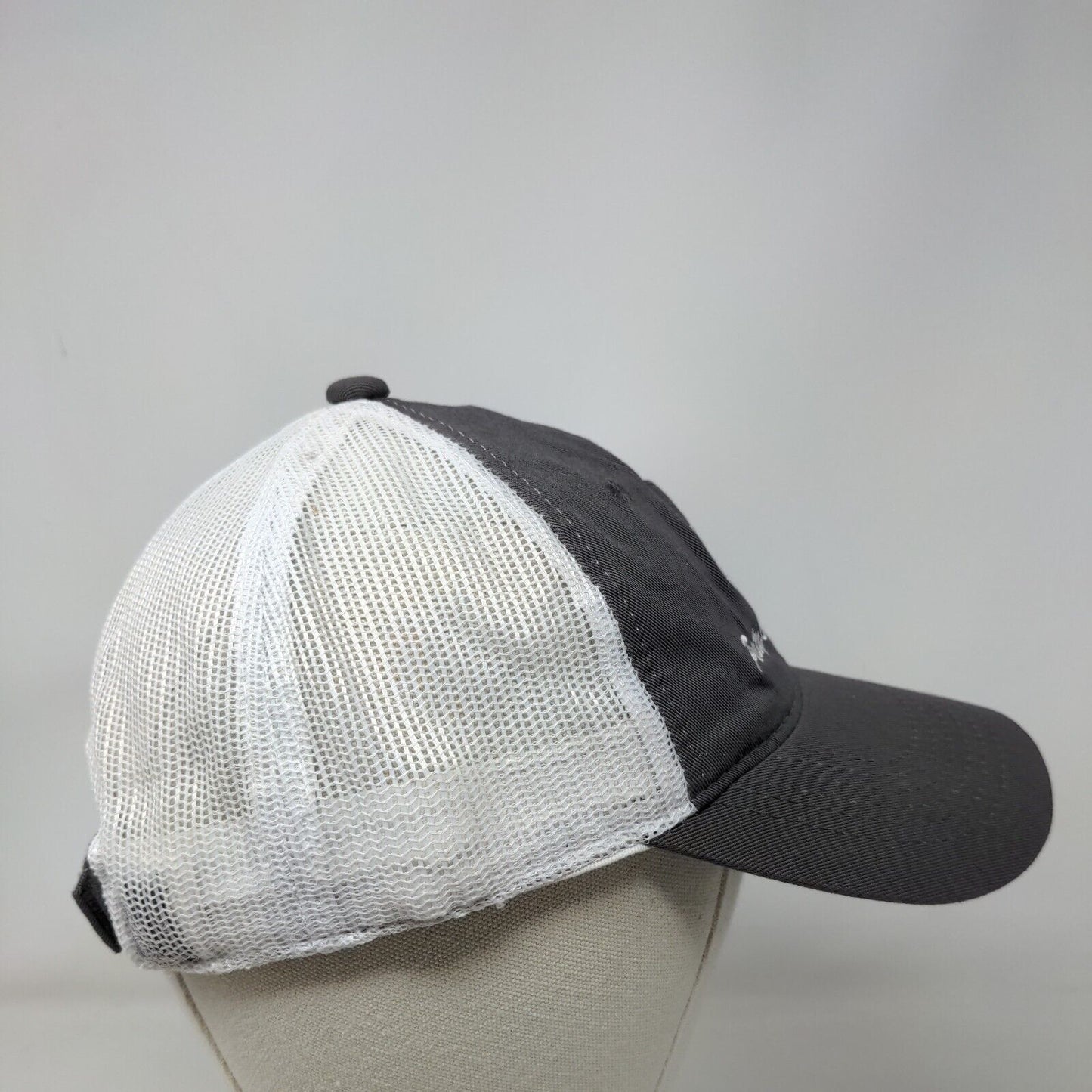 Purity Oilfield Services Strapback Mesh Back Trucker Hat Gray OSFM Colorblock