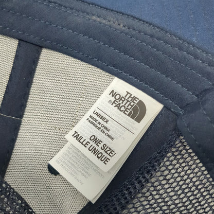 The North Face Trucker Hat Blue One Size Bison Patch Mesh Snapback Adventure