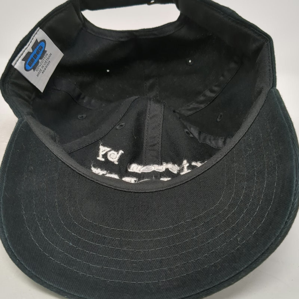 OTTO JT LeRoy Written By Embroidery Hat Black Baseball Cap One Size Slideback
