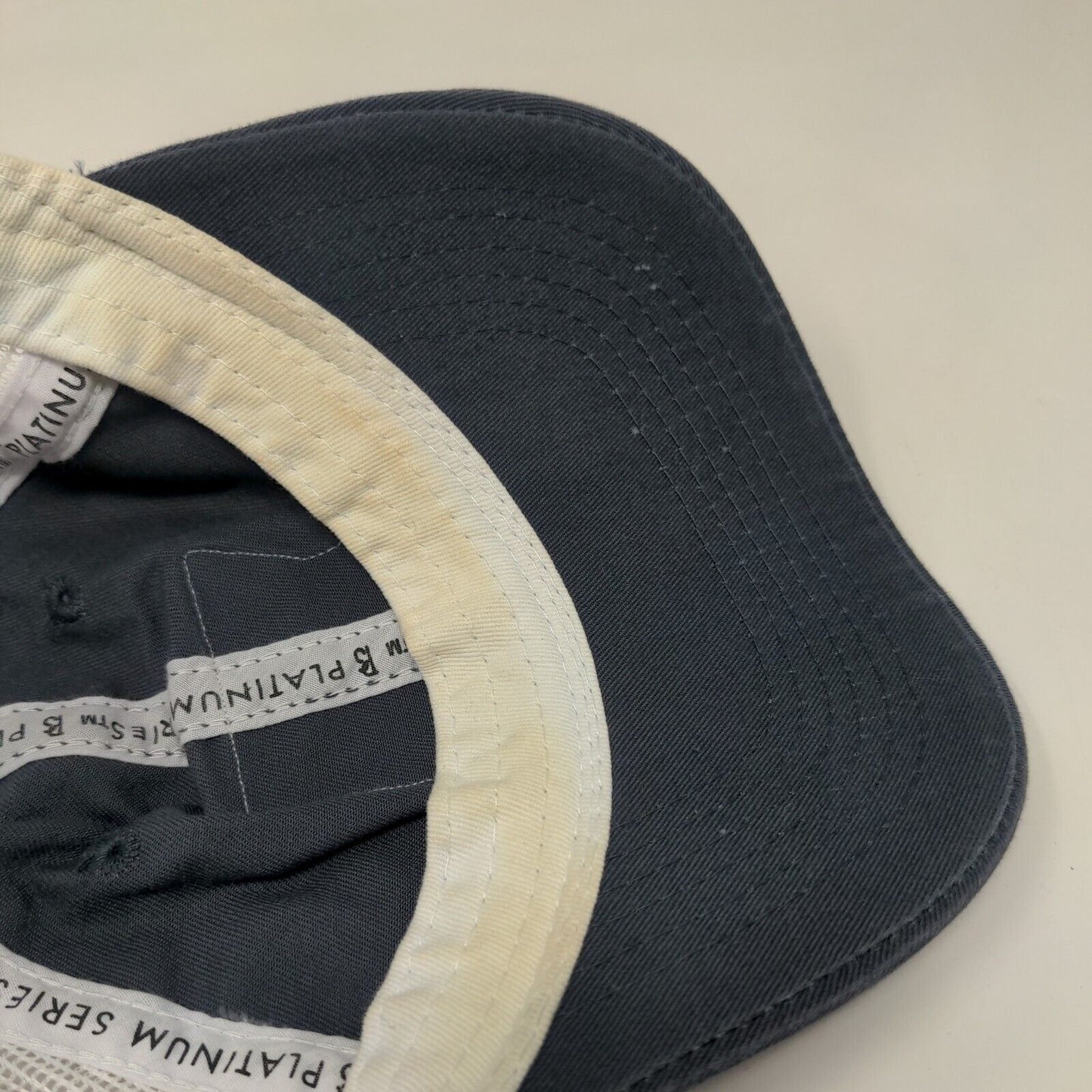 Hamilton's on Magnolia Strapback Trucker Hat Blue OSFM Adjustable Mesh Back