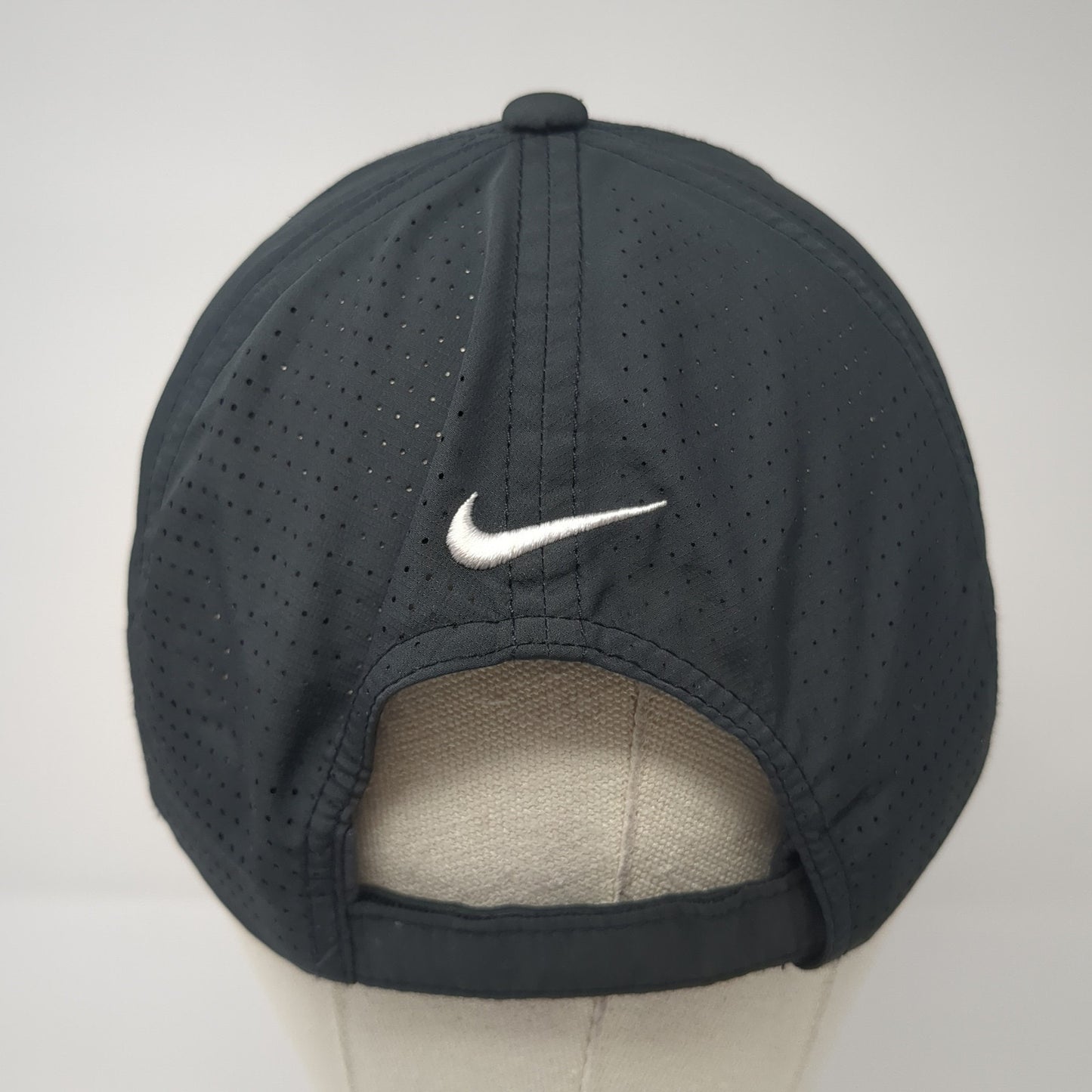 Financial Media Corp Strapback Hat Black One Size Adjustable Nike