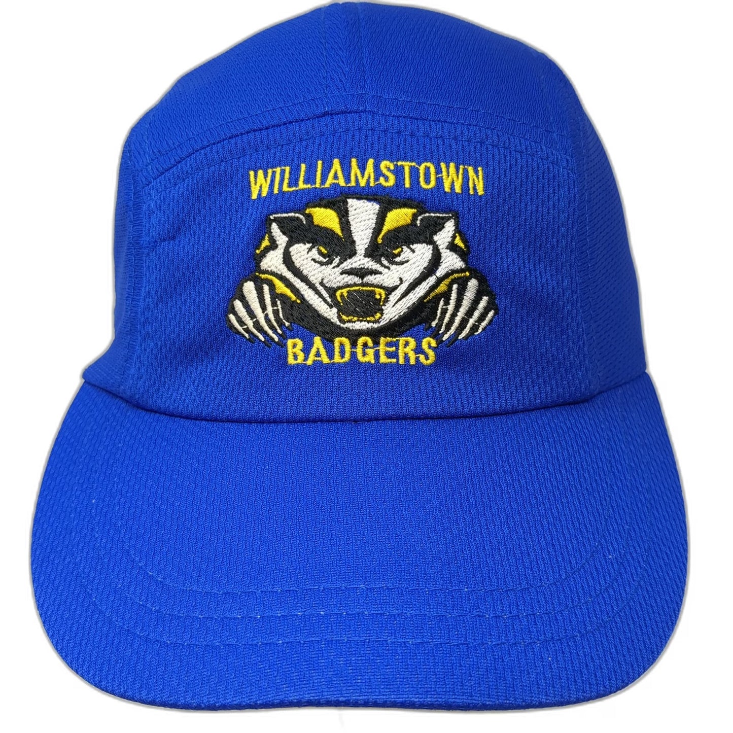 Headsweats 5 Panel Blue One Size Williamstown Badgers Hat Coolmax Polyester