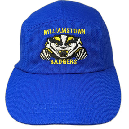 Headsweats 5 Panel Blue One Size Williamstown Badgers Hat Coolmax Polyester